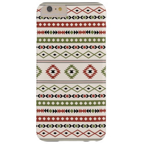 Aztec Rust Green Black Cream Mixed Motifs Pattern Barely There iPhone 6 Plus Case