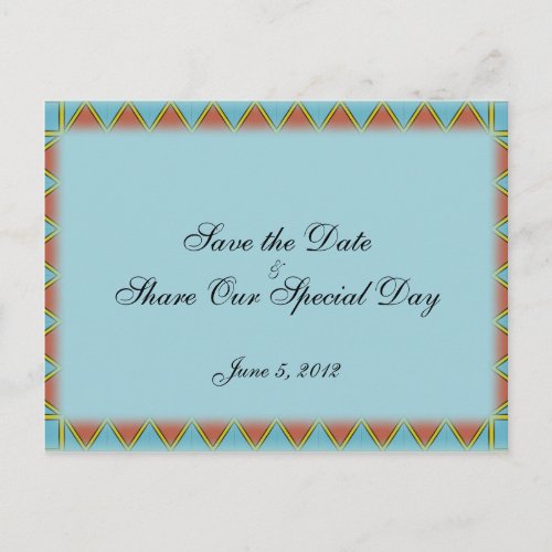 Aztec Save the Date Postcard