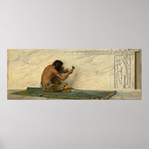 Aztec Sculptor - de Forest Bush Fine Art Poster