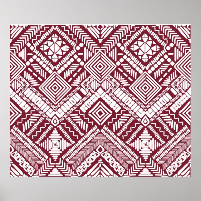 Aztec seamless pattern poster (Front)
