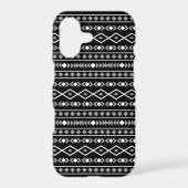 Aztec Shapes Pattern Grey White Black Samsung Galaxy Case (Back)