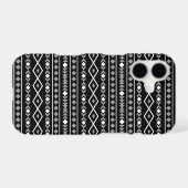 Aztec Shapes Pattern Grey White Black Samsung Galaxy Case (Back Horizontal)