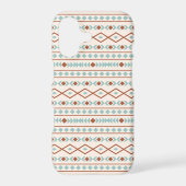 Aztec Shapes Pattern Rust Teal Cream Samsung Galaxy Case (Back)