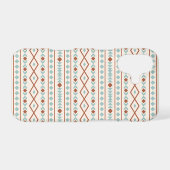 Aztec Shapes Pattern Rust Teal Cream Samsung Galaxy Case (Back Horizontal)