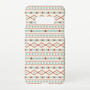 Aztec Shapes Pattern Rust Teal Cream Samsung Galaxy S10E Case