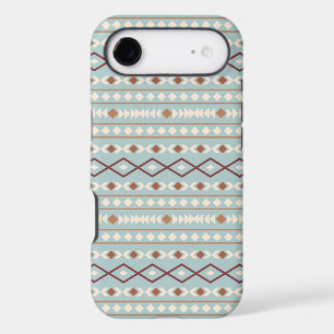 Aztec Shapes Pattern Rusts Cream Teal-Blue iPhone 17 Air Case