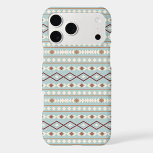 Aztec Shapes Pattern Rusts Cream Teal-Blue iPhone 17 Pro Max Case