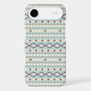 Aztec Shapes Pattern Rusts Cream Teal-Blue iPhone 17 Air Case