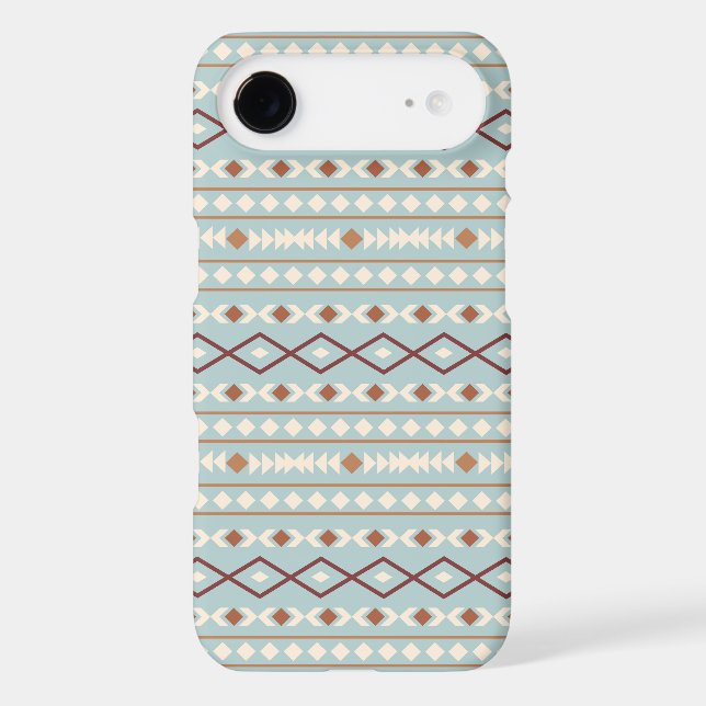 Aztec Shapes Pattern Rusts Cream Teal-Blue Case-Mate iPhone Case (Back)