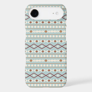Aztec Shapes Pattern Rusts Cream Teal-Blue iPhone 17 Air Case