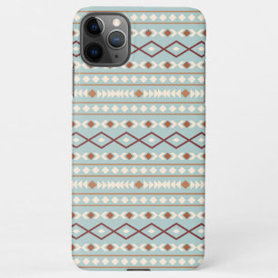 Aztec Shapes Pattern Rusts Cream Teal-Blue iPhone 11Pro Max Case