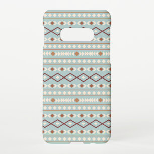 Aztec Shapes Pattern Rusts Cream Teal-Blue Samsung Galaxy S10E Case