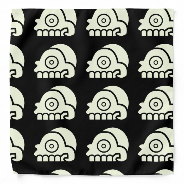 Aztec Skull Bandana (Front)