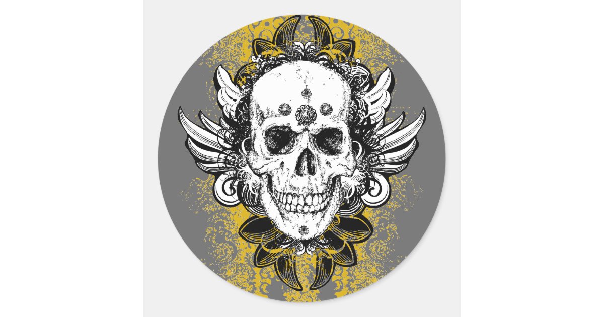 Aztec Jaguar Warrior Skull, Sticker, Decal Vinyl, Mexico