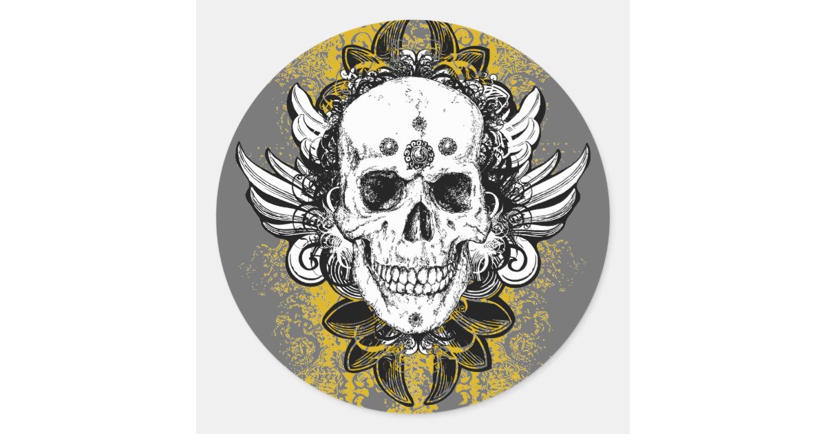 Aztec Jaguar Warrior Skull, Sticker, Decal Vinyl, Mexico