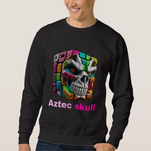 Aztec skull sweatshirt