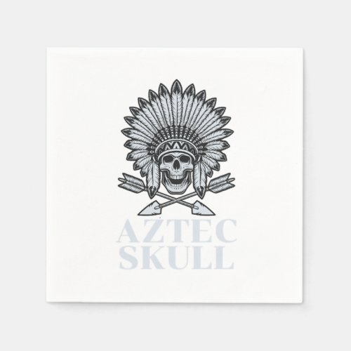 Aztec Skull Warrior Maya Civilization Inca Culture Napkins