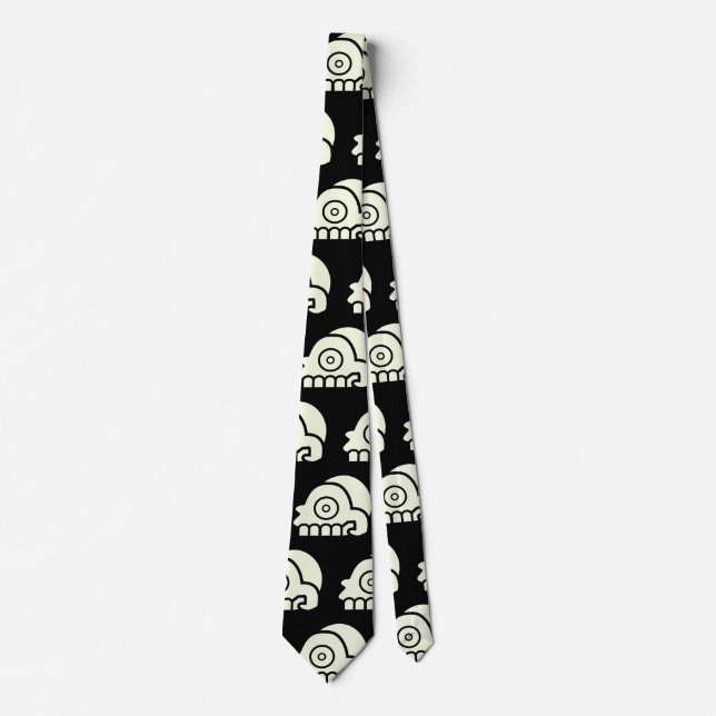 Aztec Skulls  Neck Tie (Front)