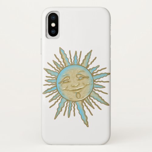 Aztec Smiling Sun Face  Phone Case
