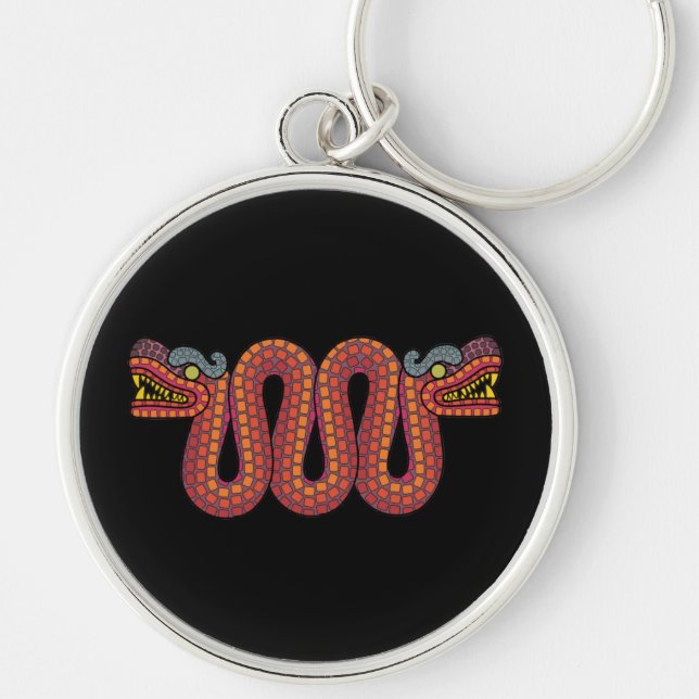 Aztec snake keychain (Front)