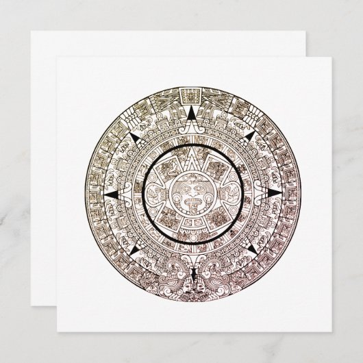 Aztec Solar Disk Calendar (Front/Back)