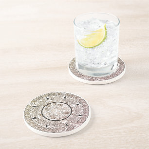 Aztec Solar Disk Calendar Coaster