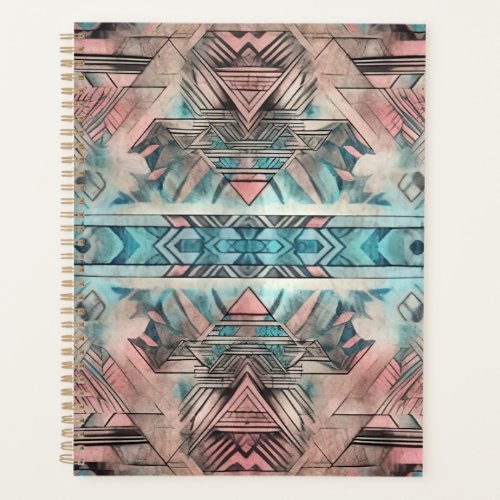 Aztec Southwestern Pastel Pink And Blue Planner