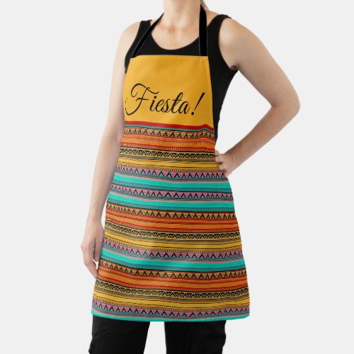 Aztec stripes Fiesta  Apron