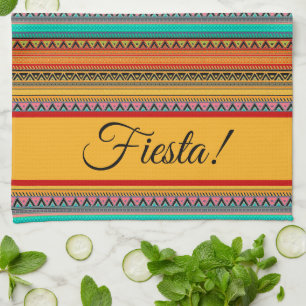 Aztec stripes "Fiesta"  Kitchen Towel