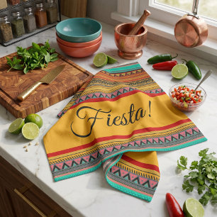 Aztec stripes "Fiesta" Kitchen Towel