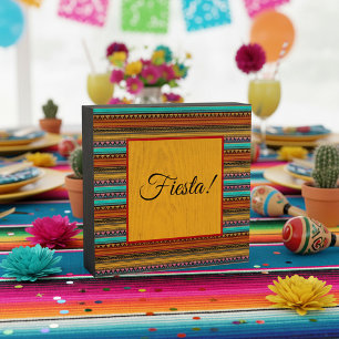 Aztec stripes "Fiesta" Wooden Box Sign