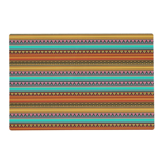 Aztec stripes placemat (Front)