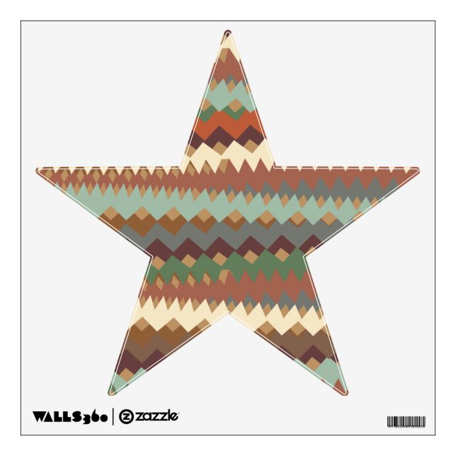 Aztec Stripes Tribal Southwest Camouflage Wall Decal (Front)