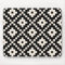 Aztec Style Block Print – Black and Cream