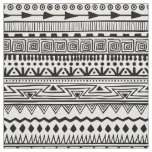Aztec style pattern black white pattern fabric