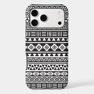 Aztec Style Pattern – Monochrome iPhone 17 Pro Max Case