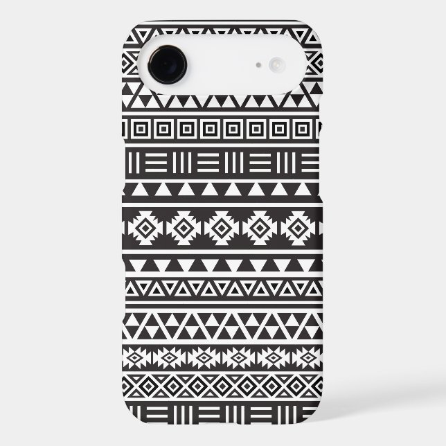 Aztec Style Pattern – Monochrome Case-Mate iPhone Case (Back)