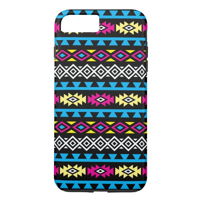 Aztec Stylized Big Pattern II CMYBW Case-Mate iPhone Case (Back)
