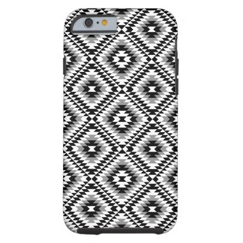 Aztec Stylized BWGray Symbol Pattern Tough iPhone 6 Case