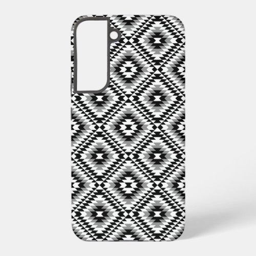 Aztec Stylized BWGray Symbol Pattern Samsung Galaxy S22 Case