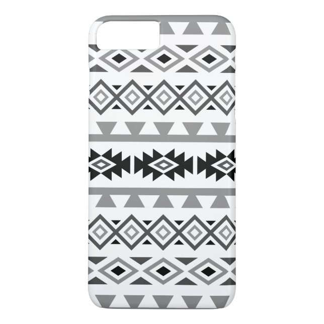 Aztec Stylized Lg Pattern II Monochrome Case-Mate iPhone Case (Back)