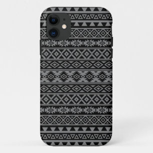 Aztec Stylized Pattern Black & Gray I iPhone 11 Case