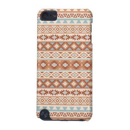 Aztec Stylized Pattern Blue Cream Terracottas iPod Touch (5th Generation) Case