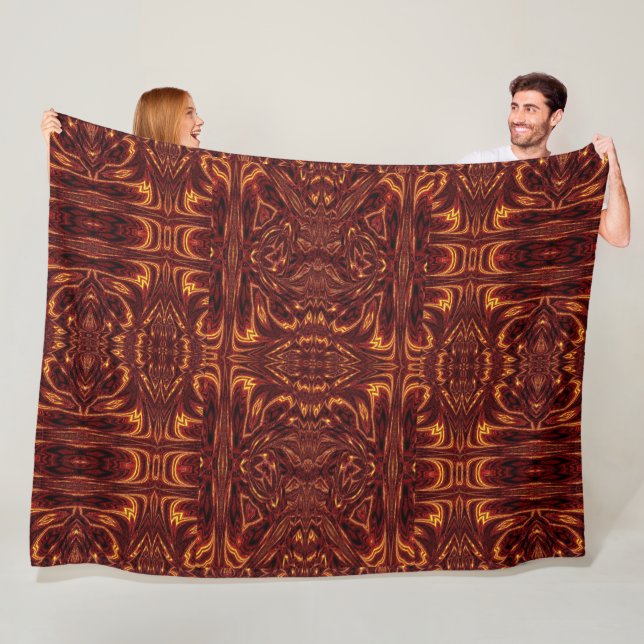 Aztec Sun Fire 22 Fleece Blanket (In Situ)
