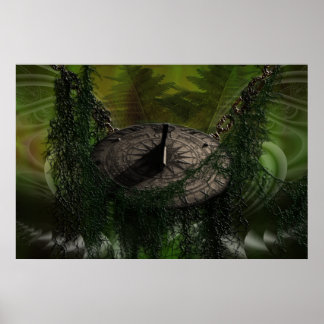 Aztec Sundial Poster