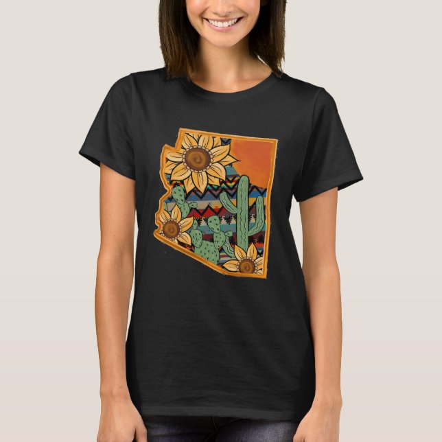 Aztec Sunflower Arizona Men & Women T-Shirt (Front)