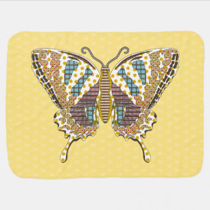 Aztec Swallowtail Baby Blanket
