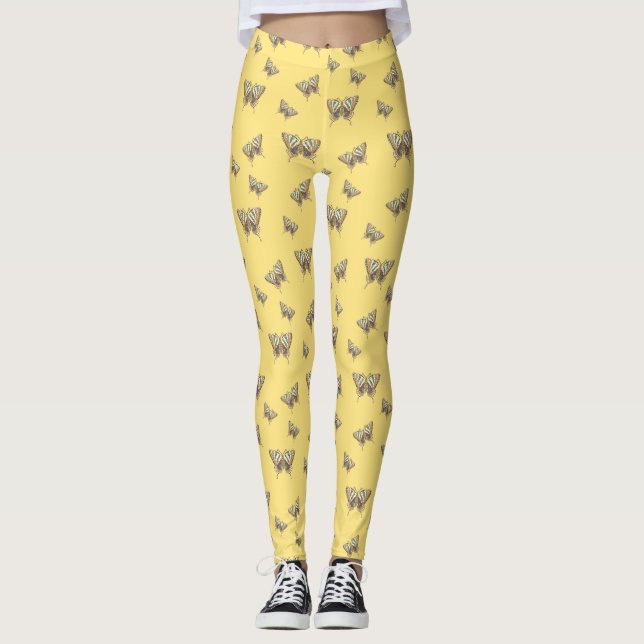 Aztec Swallowtail Leggings (Front)