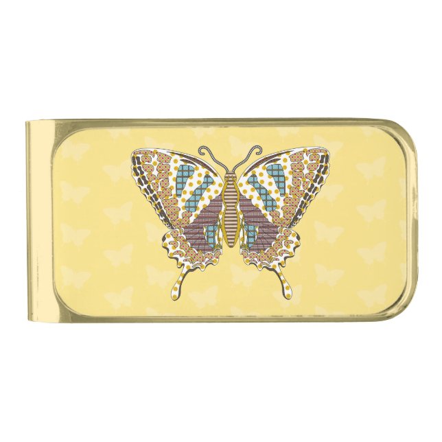Aztec Swallowtail Money Clip (Front)