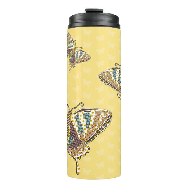 Aztec Swallowtail Thermal Tumbler (Front)